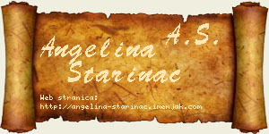 Angelina Starinac vizit kartica